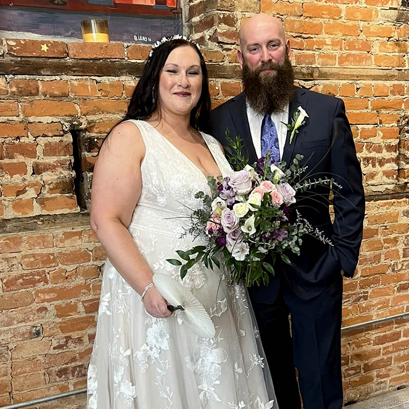 Happy Couple married by Robin of Engaiged Weddings